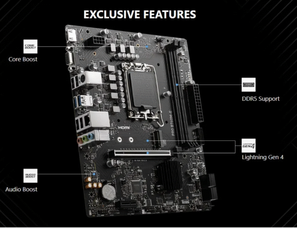 MSI PRO B760M-E DDR5 Motherboard - Image 5