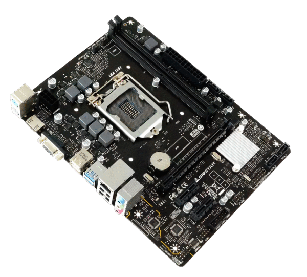 BIOSTAR H310MHP motherboard top view - microATX board for 8th and 9th Gen Intel processors