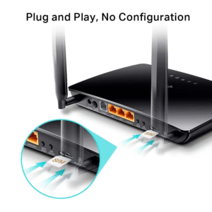 TP-Link MR6500V 4G/DSL LTE Telephony Wireless Router SIM