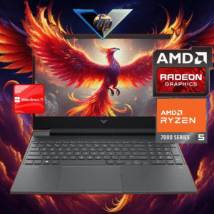 HP Victus 15-fb2063dx AMD Ryzen™ 5 7535HS | 8GB DDR5 RAM ; 512GB SSD | AMD Radeon™ RX 6550M , 4GB | 15.6 inch FHD IPS Display 144Hz | Backlit Keyboard | Windows 11 Home | MICA SILVER