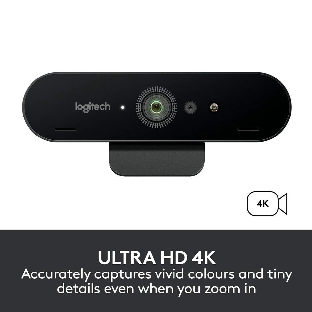 Logitech Brio 4K Pro Webcam C1000e with Privacy Shutter , Ultra 4K HD Video Calling, Noise-Canceling mic, HD Auto Light Correction, Wide Field of View, Works with Microsoft Teams, Zoom - Image 4