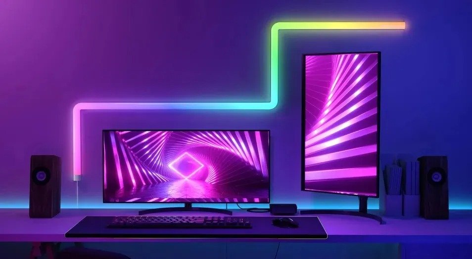 Glide Led Wall Lights, Smart RGBIC Bar Shape Lights - Image 6