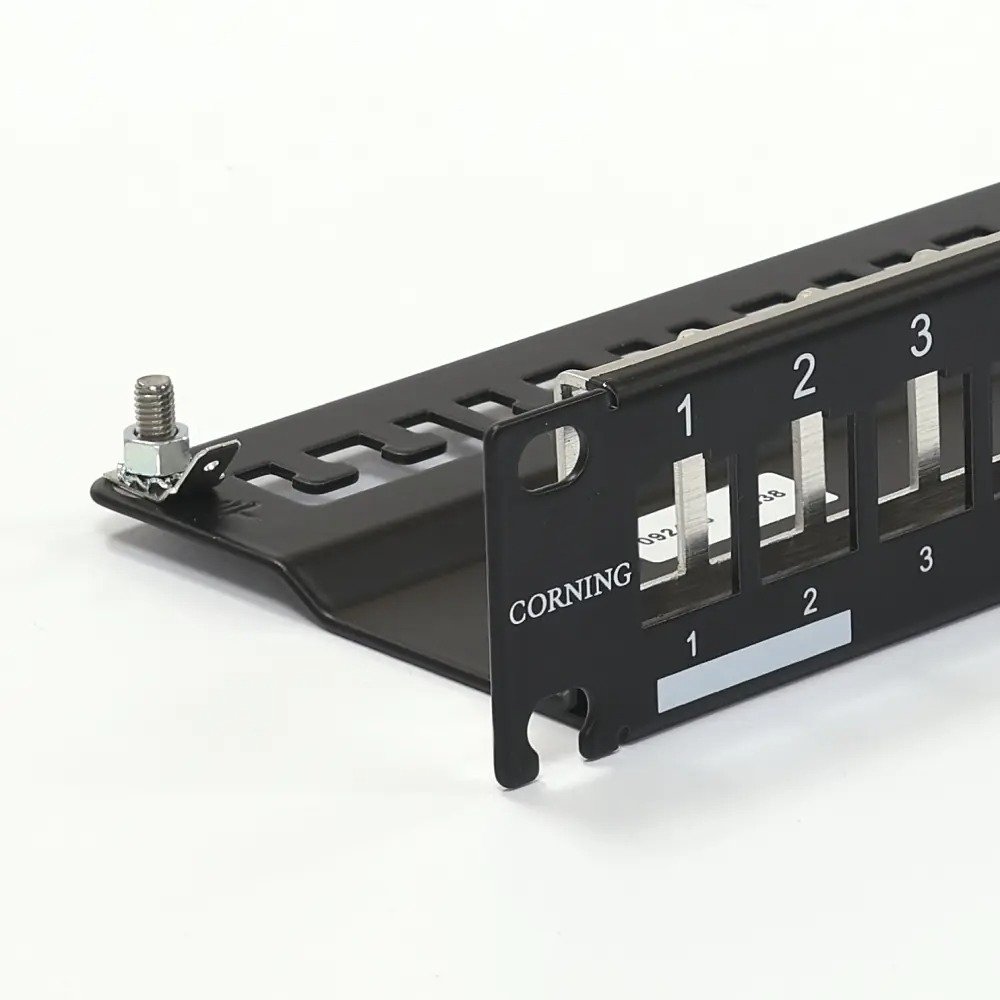 CORNING 3M Everon 24-Port Patch Panel | 1U Rack-Mount | Aluminum Housing | Grounding Kit Included | Universal 19″ Rack | Integrated Cable Strain Relief - Image 7
