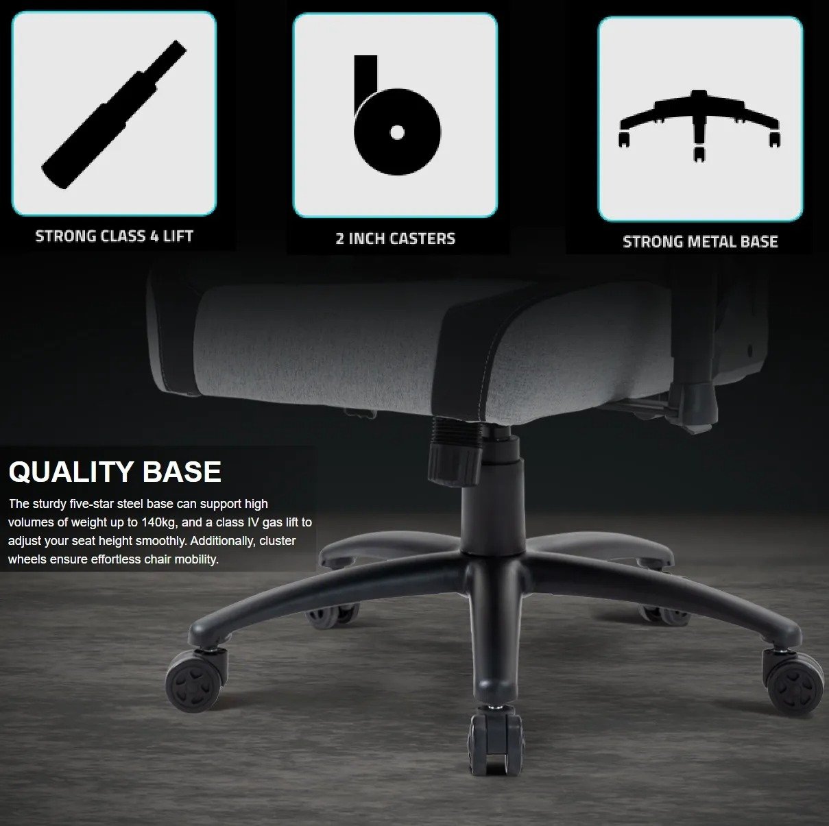 GAMDIAS ZELUS M4 Weave Ergonomic Gaming Chair - Image 5