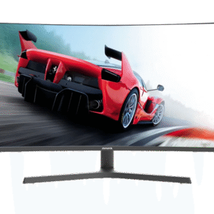 Aiwa 32-Inch Curved VA Monitor, FHD 1920×1080, 240Hz Refresh Rate, 1ms Response, HDR Ready, Flicker-Free Eye-Care, HDMI/DP/USB-A/Audio, Ultra-Narrow Frame, Black