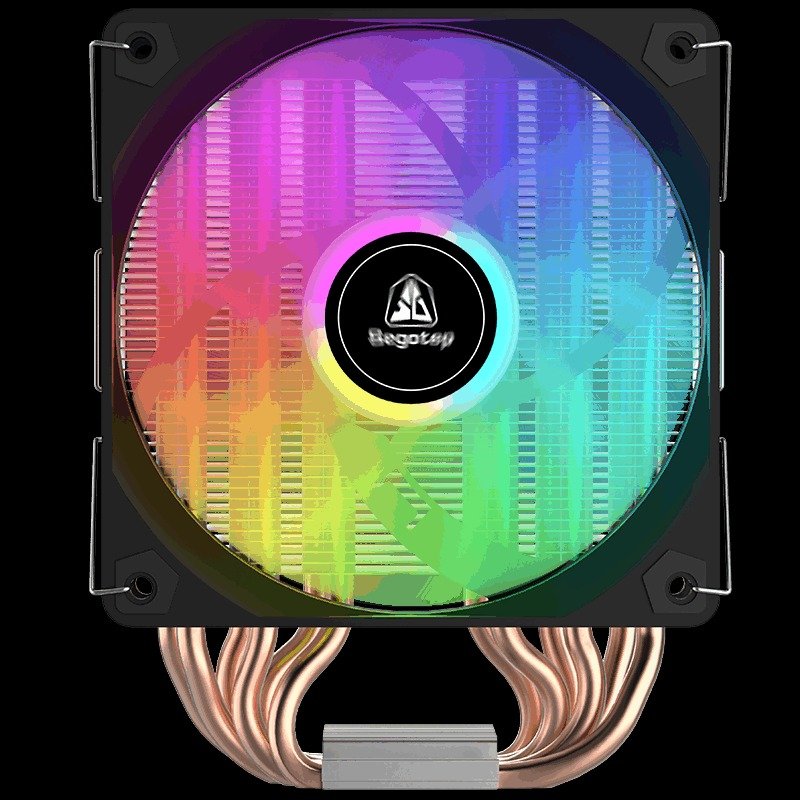 Segotep F16 ARGB CPU Air Cooler with 6×6mm Copper Heat Pipes, Detachable Digital Display, 120mm Hydraulic Bearing Fan, 155mm Tower Height, Intel LGA/AMD AM4/AM5 Compatible | Black - Image 6